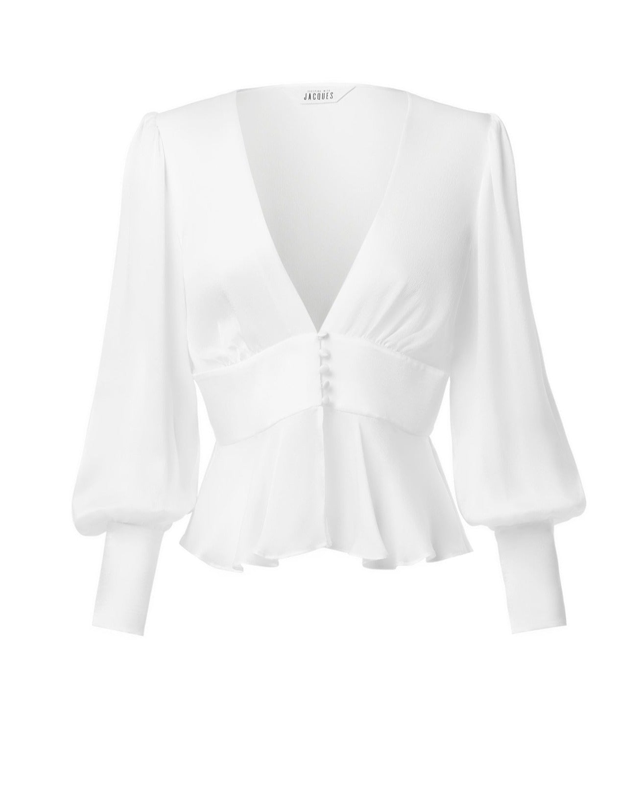 SYLVIA BLOUSE {WHITE} – SLEEPING WITH JACQUES